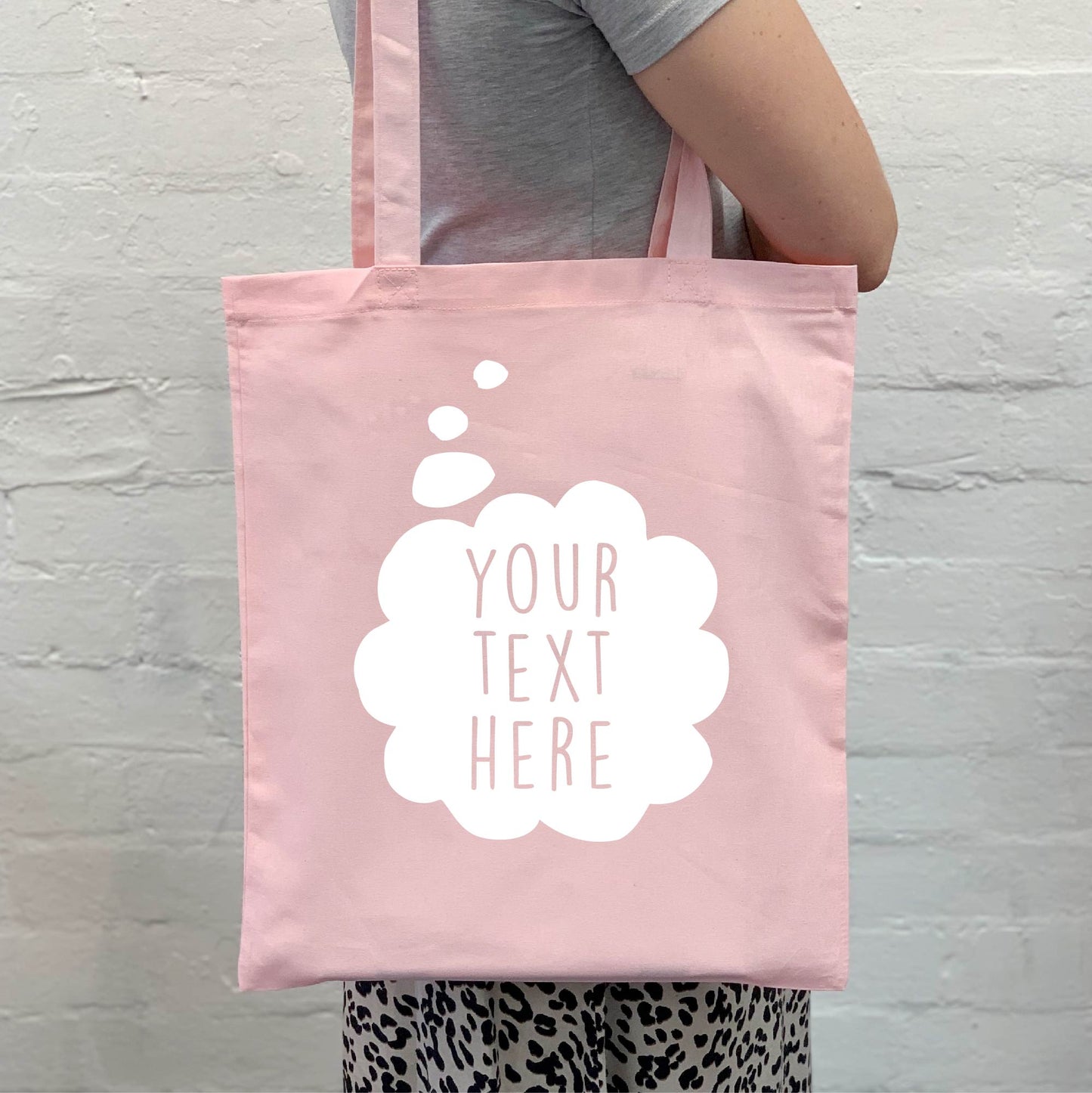 Personalised Thought Bubble Tote Bag - Lovetree Design