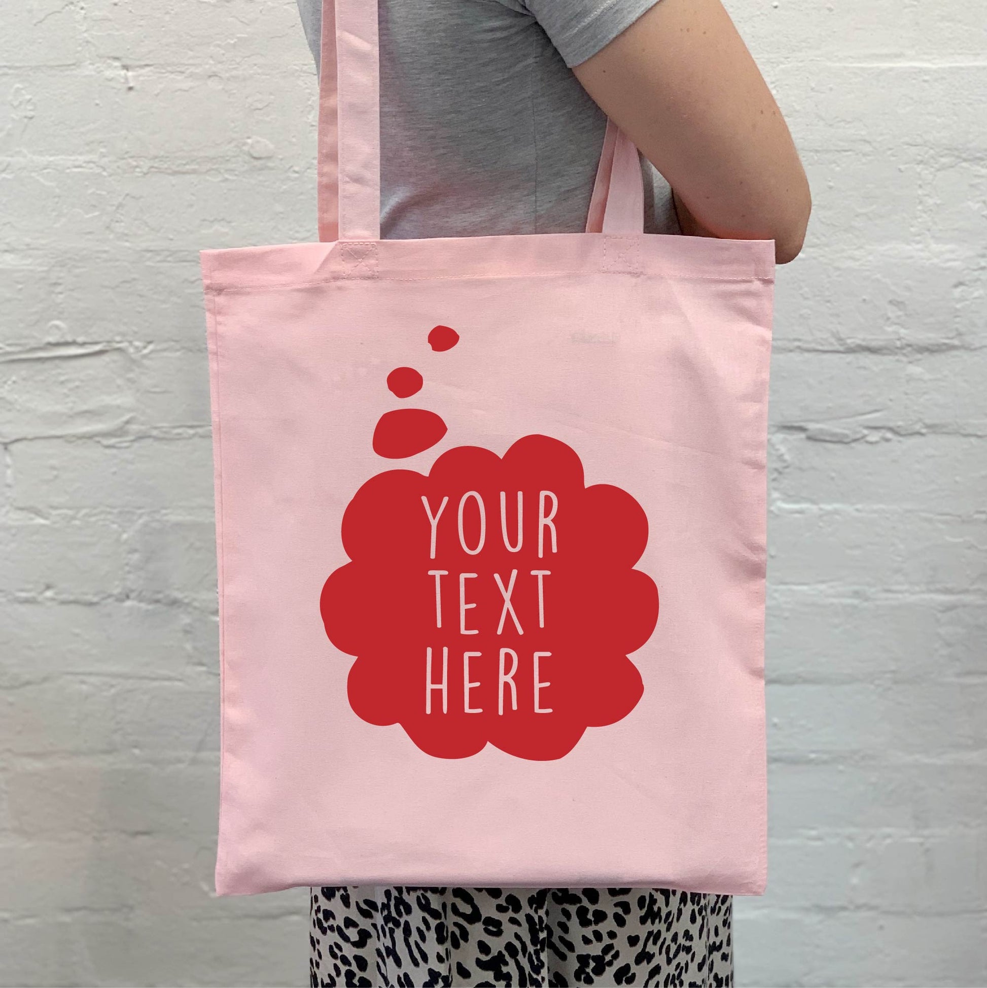 Personalised Thought Bubble Tote Bag - Lovetree Design