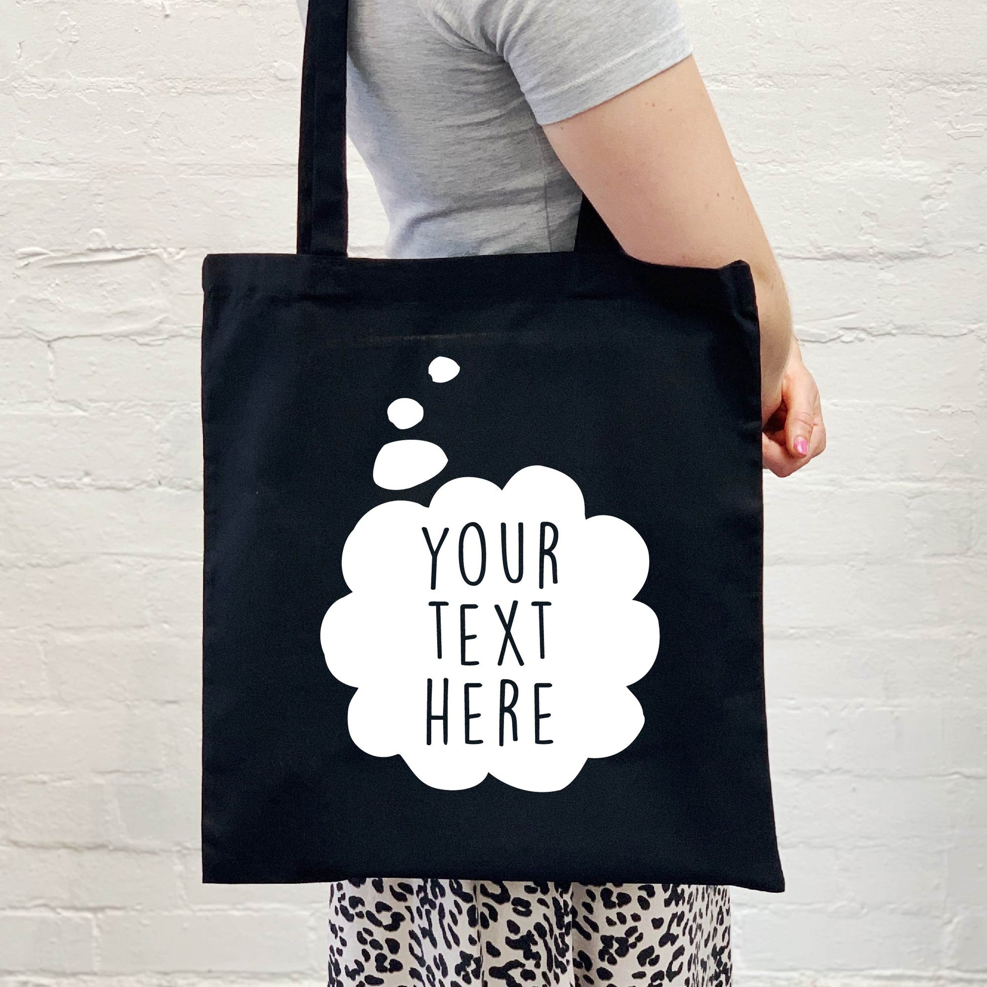 Personalised Thought Bubble Tote Bag - Lovetree Design