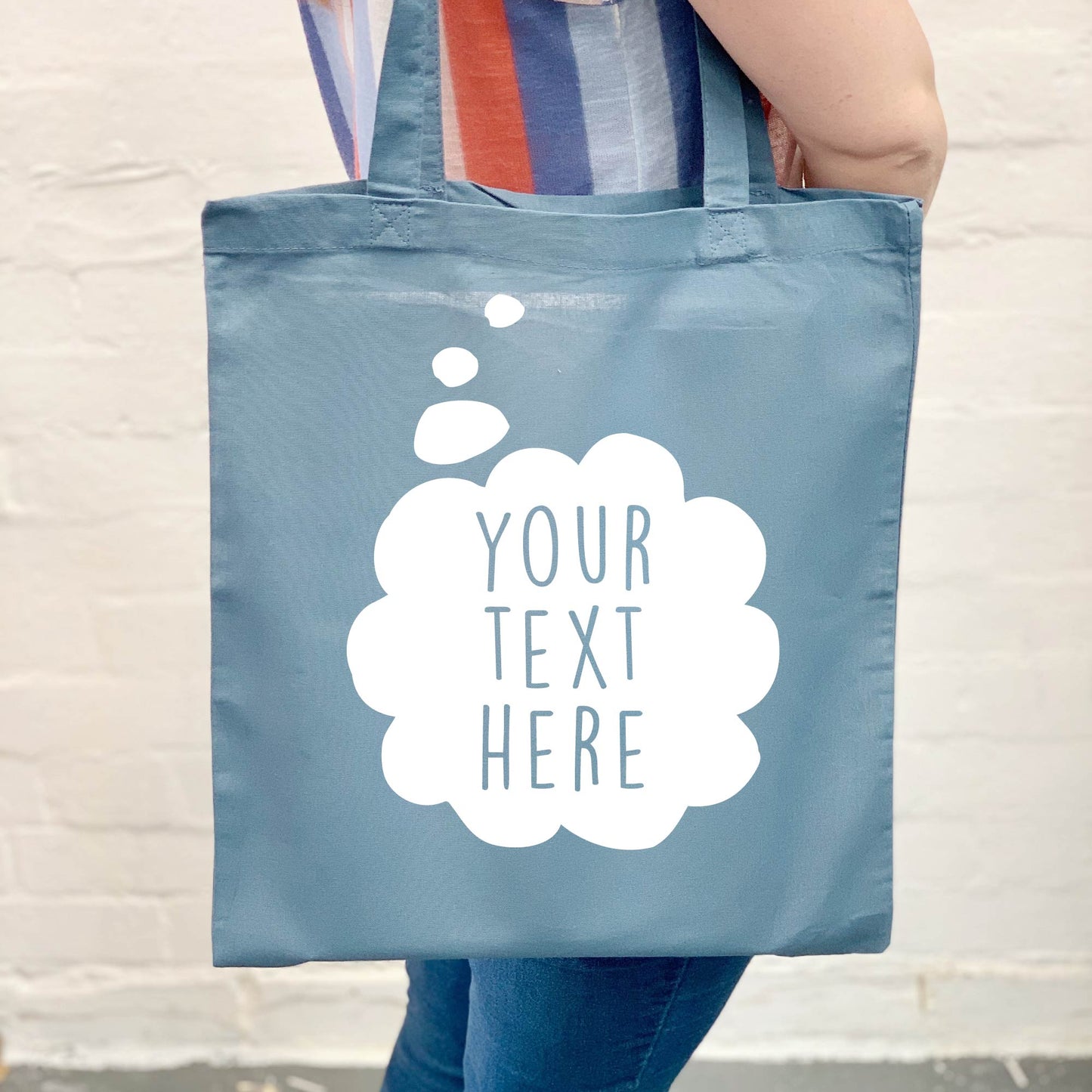 Personalised Thought Bubble Tote Bag - Lovetree Design