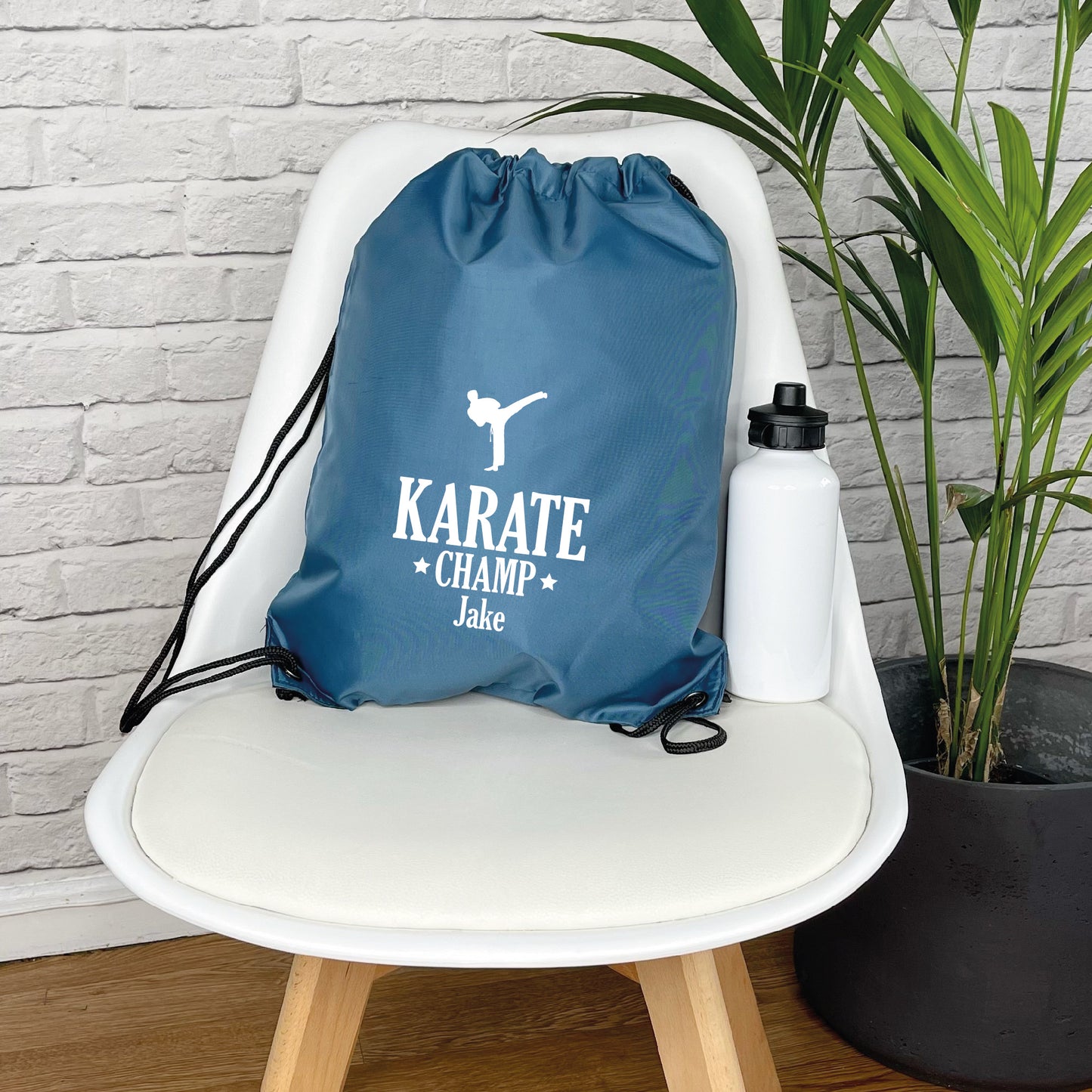 Personalised Kids Drawstring Karate Bag