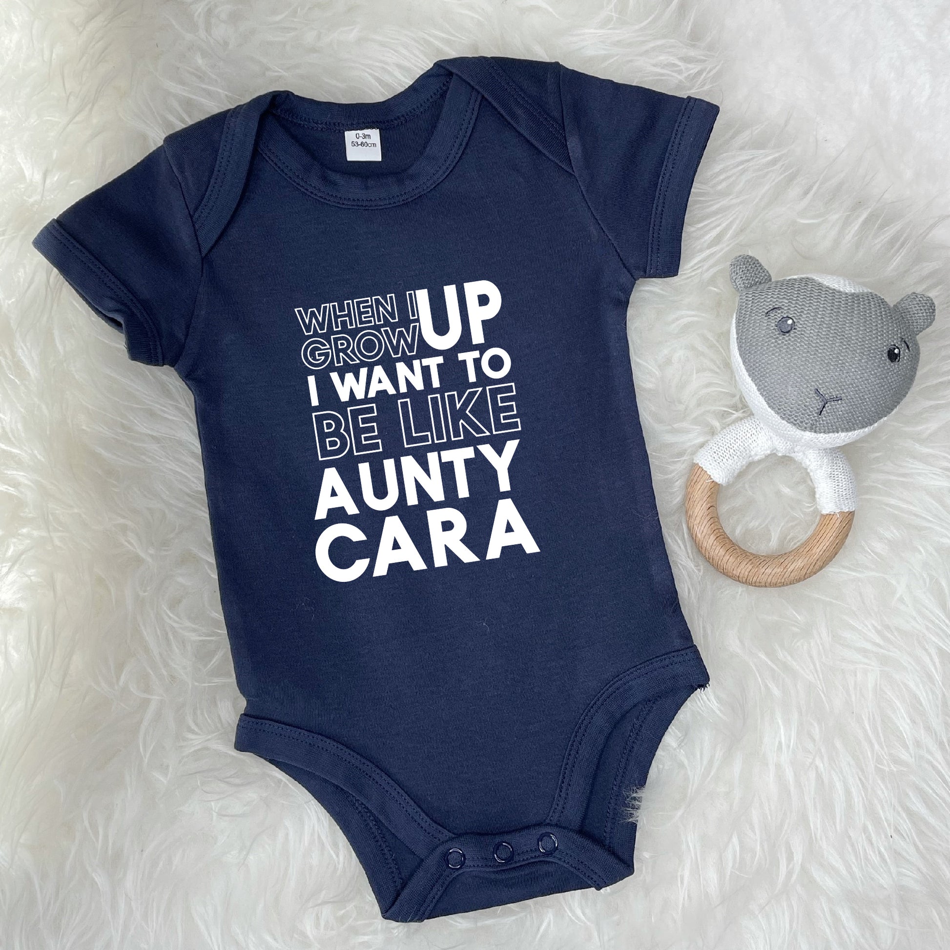 When I Grow Up I Want To Be Like… Personalised Babygrow - Lovetree Design