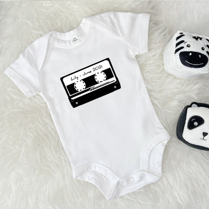 Mixtape Personalised Babygrow - Lovetree Design