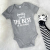 Daddy You're The Best … Personalised Babygrow - Lovetree Design