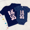 Big Sis Lil Sis Matching T Shirt Set Rose Gold - Lovetree Design