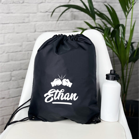 Personalised Boxing Drawstring Bag