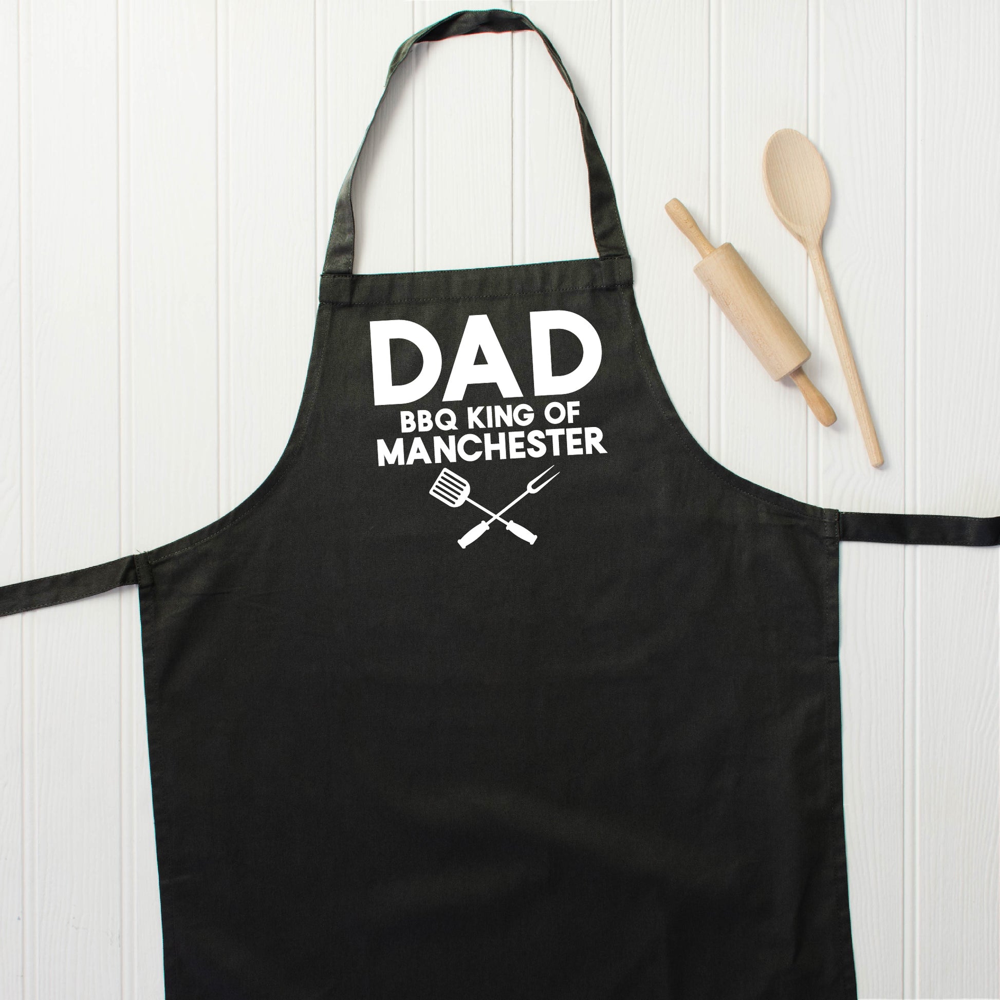 Dad. Bbq King Of … Personalised Apron - Lovetree Design