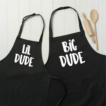 Big Dude / Lil Dude Father And Son Apron Set - Lovetree Design