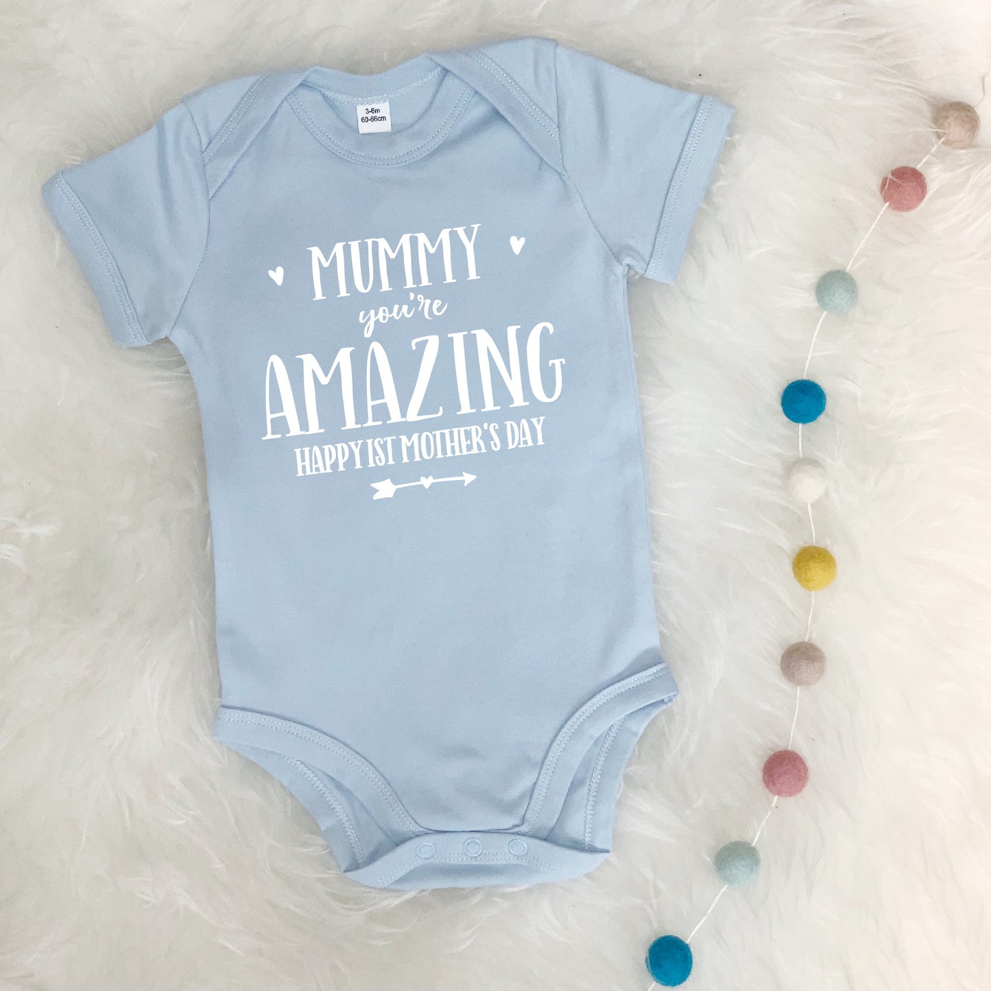 Mummy You're Amazing Happy Mother's Day Babygrow - Lovetree Design