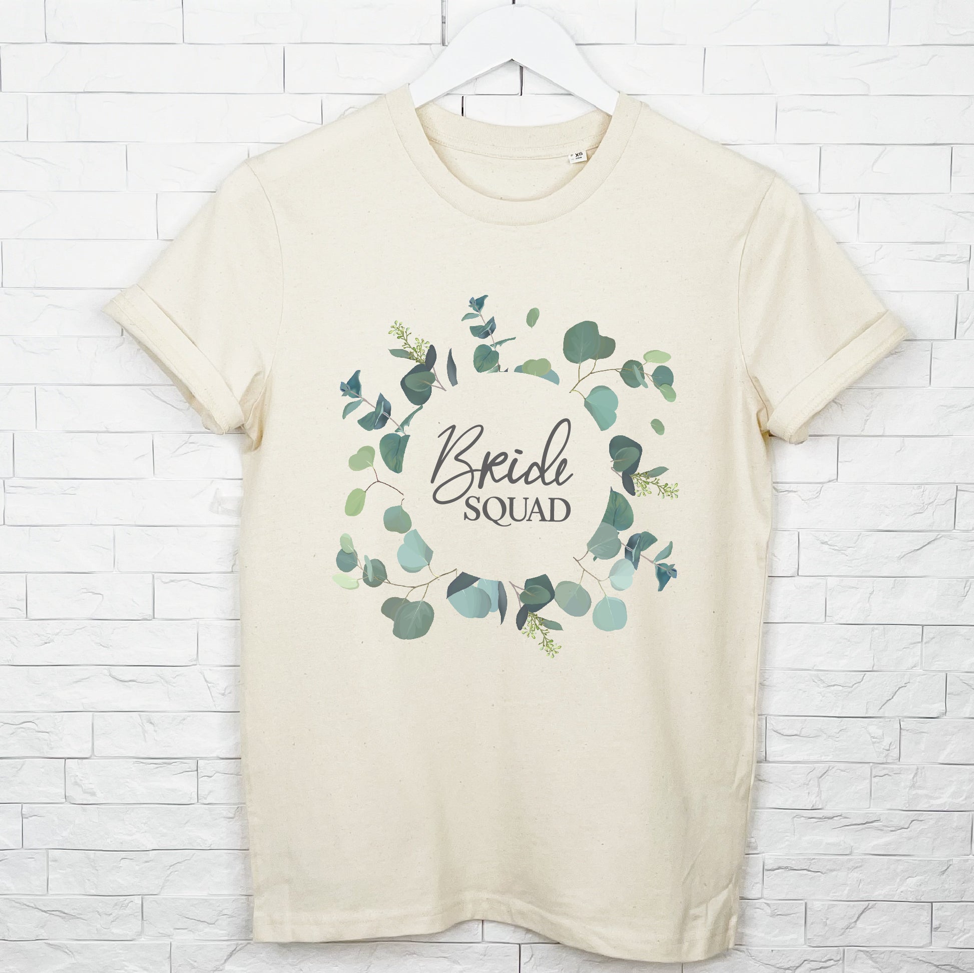 Bride To Be And Hen Eucalyptus Wreath T Shirt Set - Lovetree Design