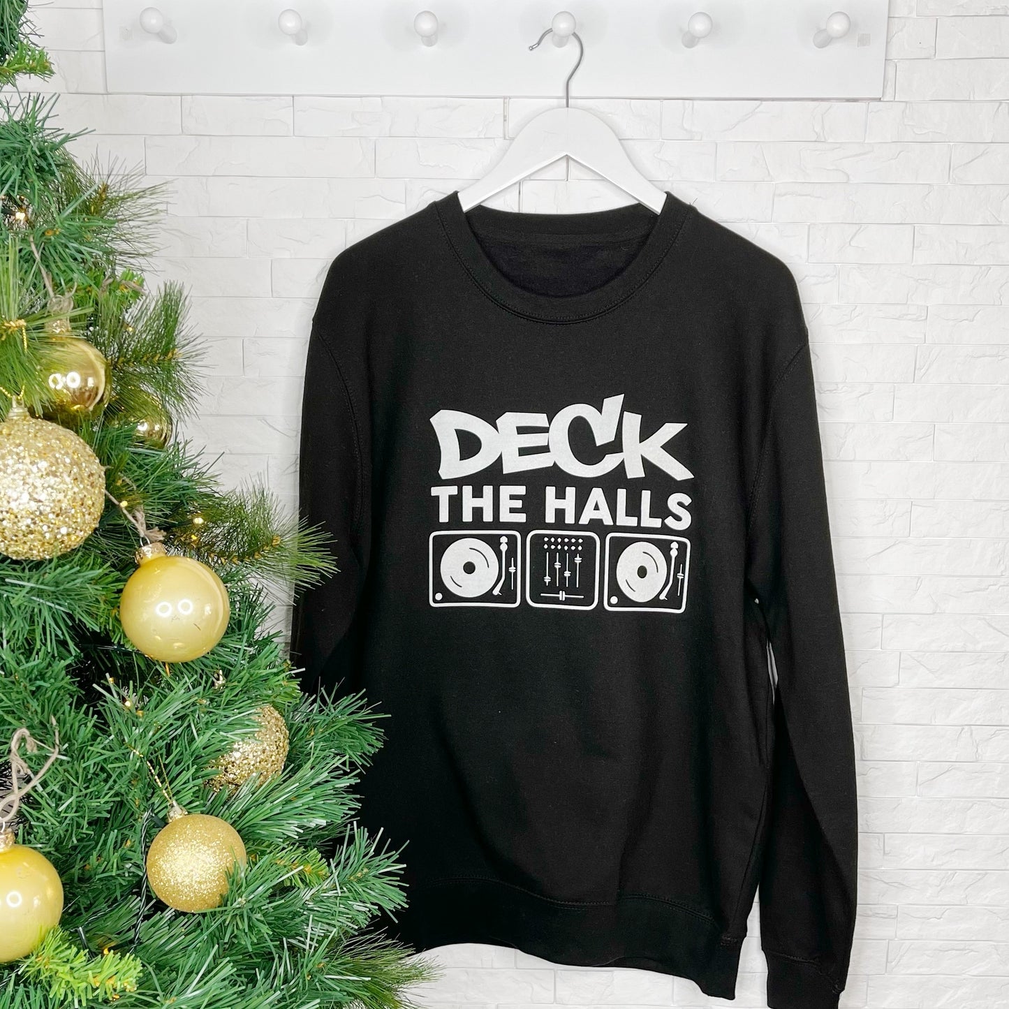 Deck The Halls Dj Decks Christmas Jumper