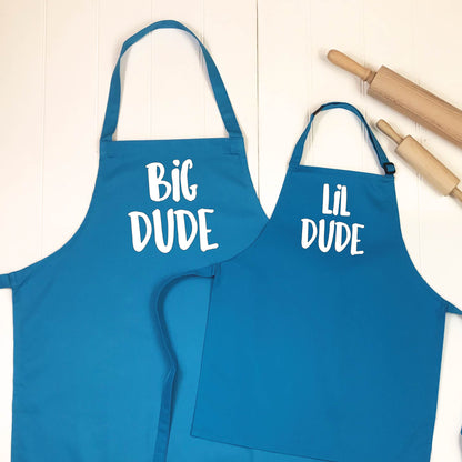 Big Dude / Lil Dude Father And Son Apron Set - Lovetree Design