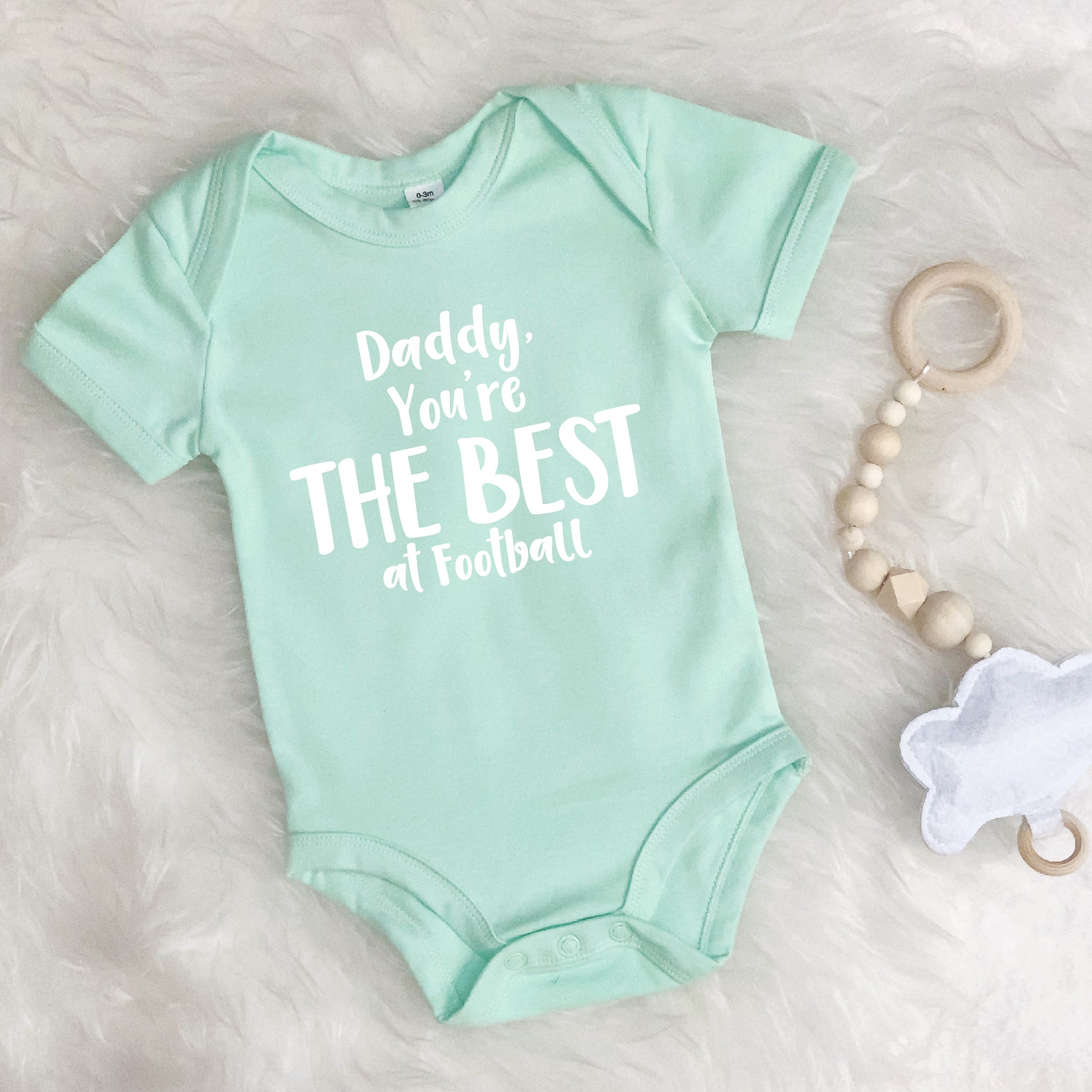 Daddy You're The Best … Personalised Babygrow - Lovetree Design