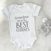 Grandma Gives The Best Cuddles Personalised Babygrow - Lovetree Design