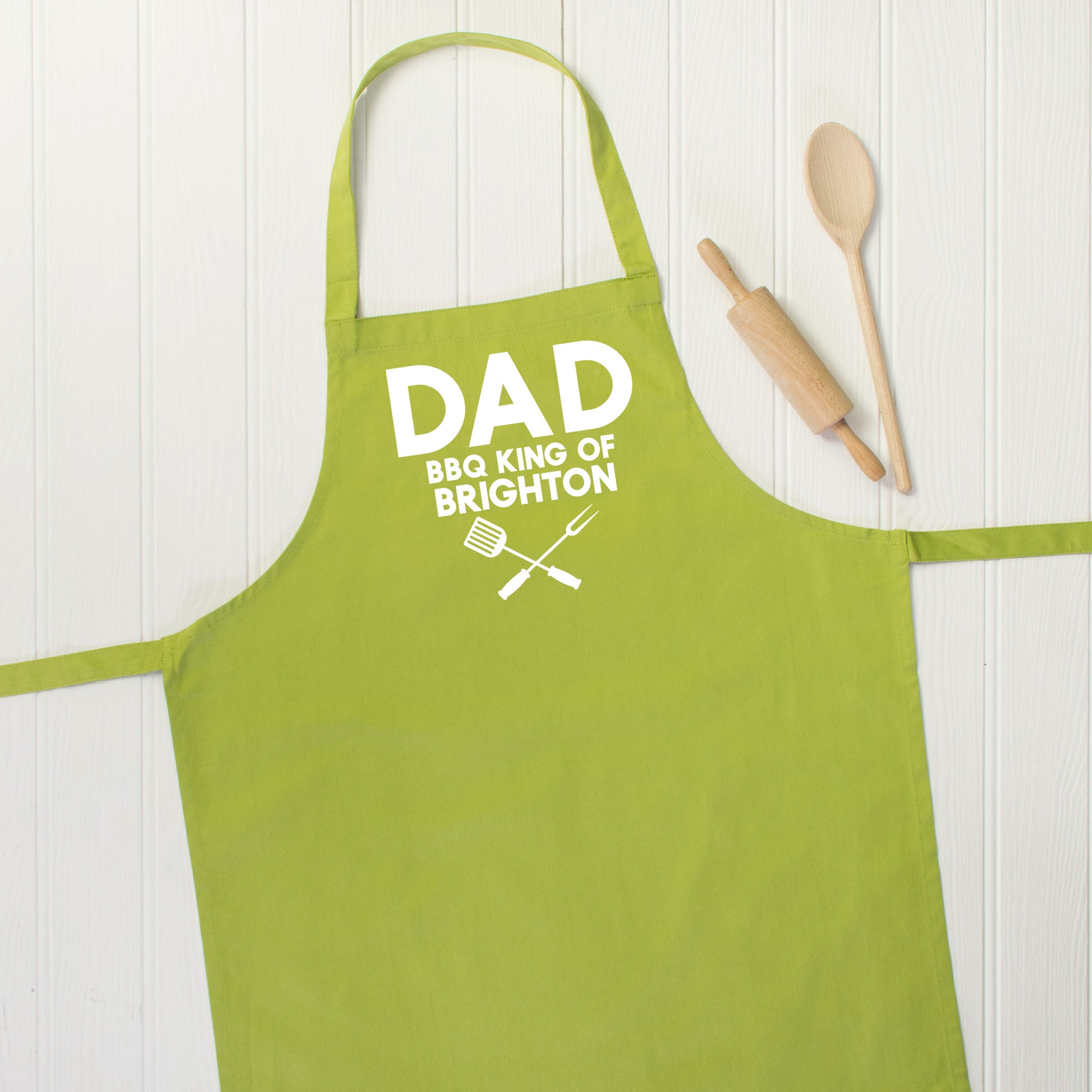 Dad. Bbq King Of … Personalised Apron - Lovetree Design