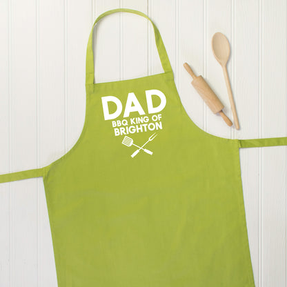 Dad. Bbq King Of … Personalised Apron - Lovetree Design