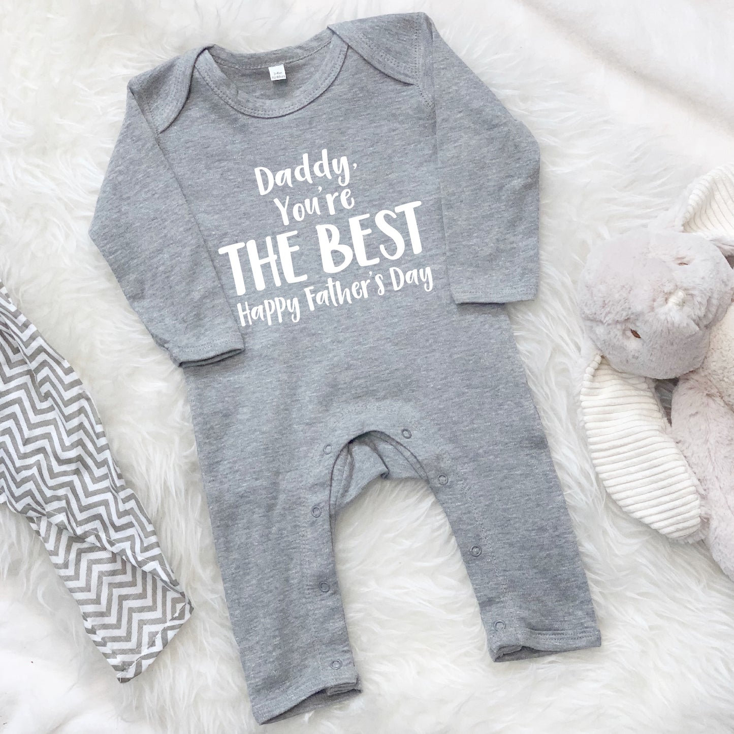 Daddy You're The Best … Personalised Babygrow - Lovetree Design