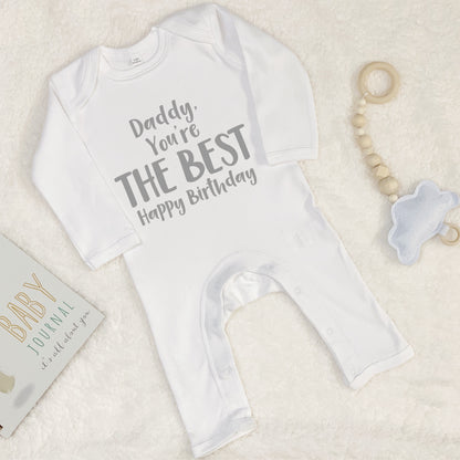 Daddy You're The Best … Personalised Babygrow - Lovetree Design