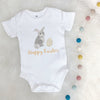 Happy Easter Illustrated Bunny Babygrow