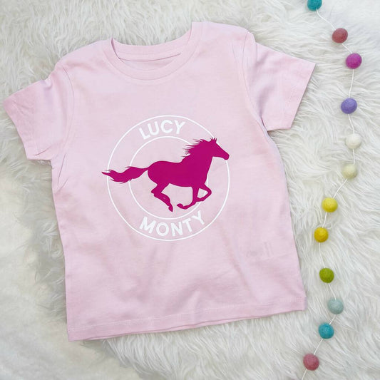 Personalised Girls Horse Riding T Shirt - Lovetree Design