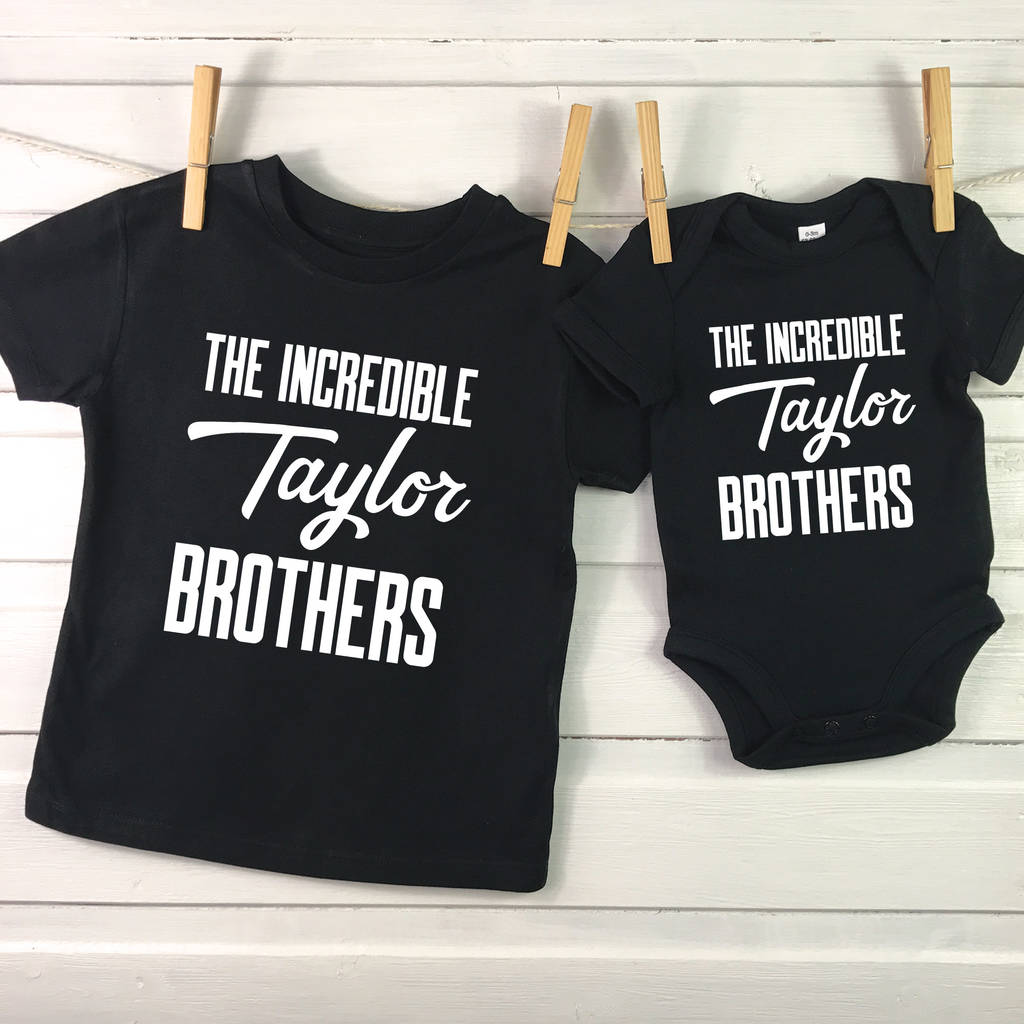 The Incredible… Brothers. Personalised Sibling T Shirts - Lovetree Design