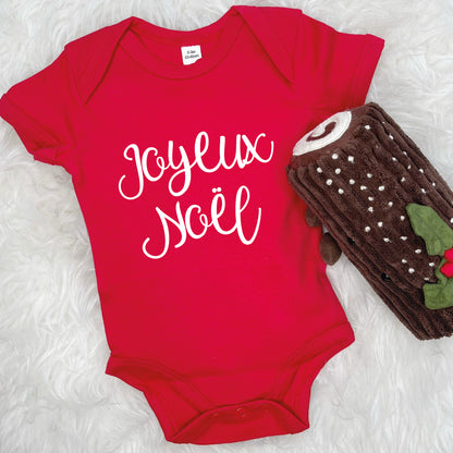 Joyeux Noel Christmas Babygrow or Kids T Shirt - Lovetree Design