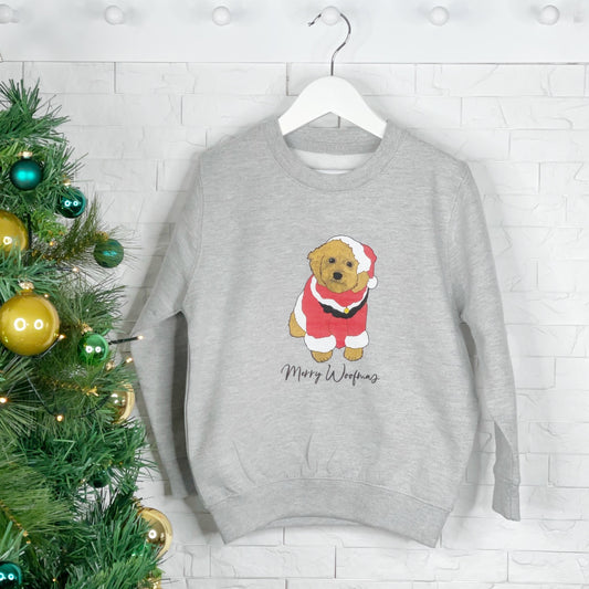 Cockapoo Kids Doggy Christmas Jumper - Lovetree Design