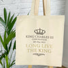 Traditional Long Live The King Coronation Tote Bag