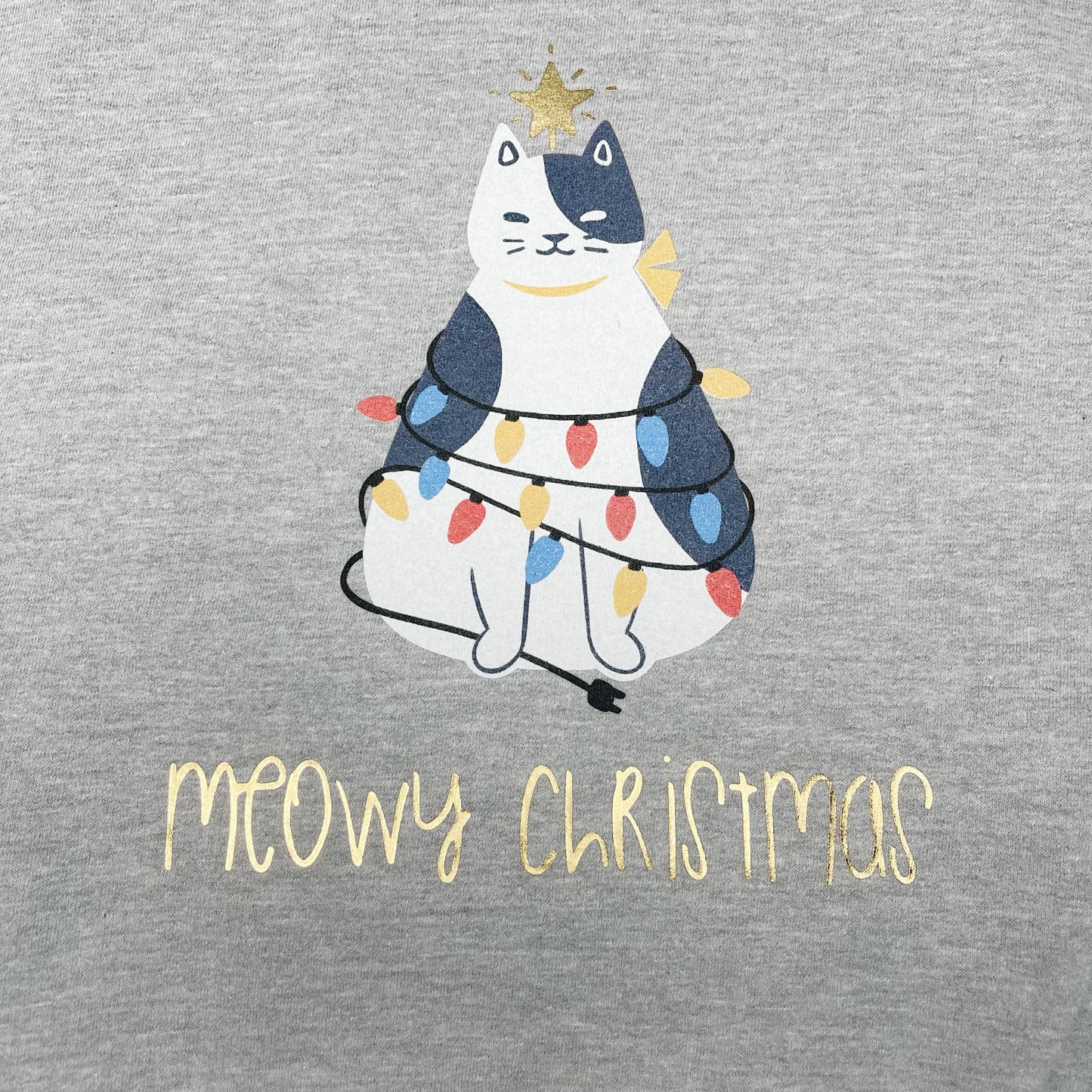 Meowy Christmas Cat Christmas Jumper For Kids