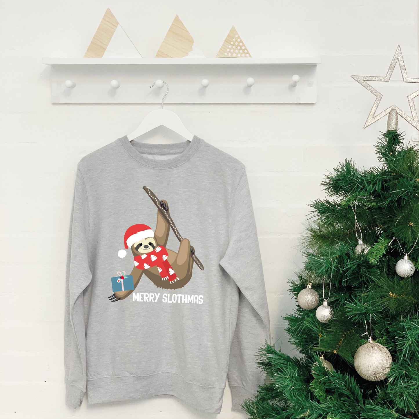 Merry Slothmas Sloth Christmas Jumper