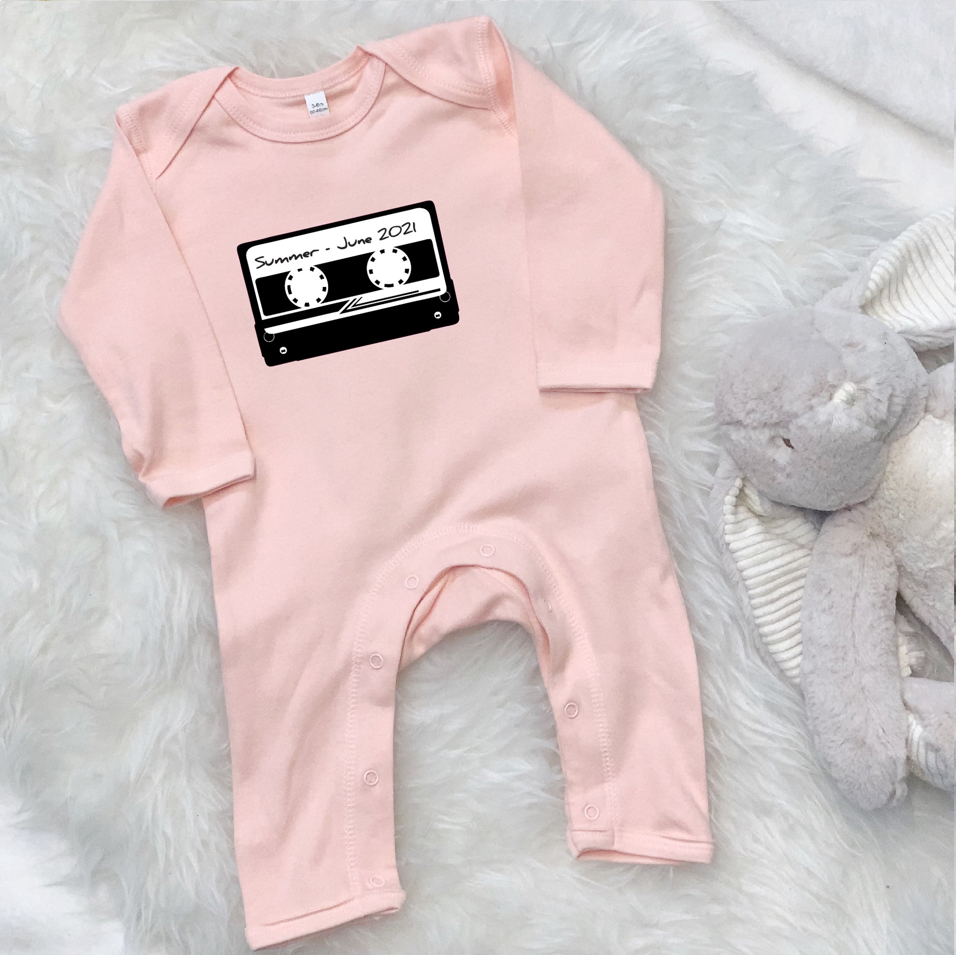 Mixtape Personalised Baby Rompersuit - Lovetree Design