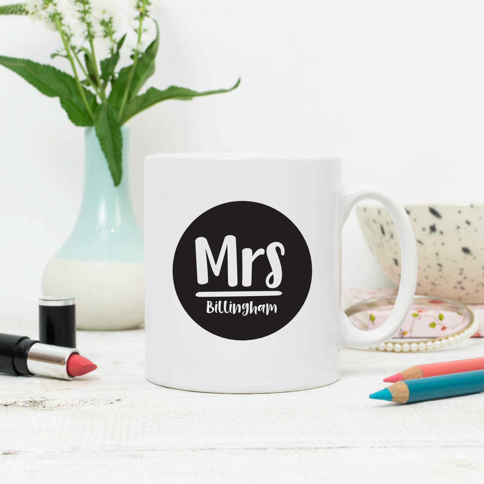 Personalised Mrs Mug - Lovetree Design