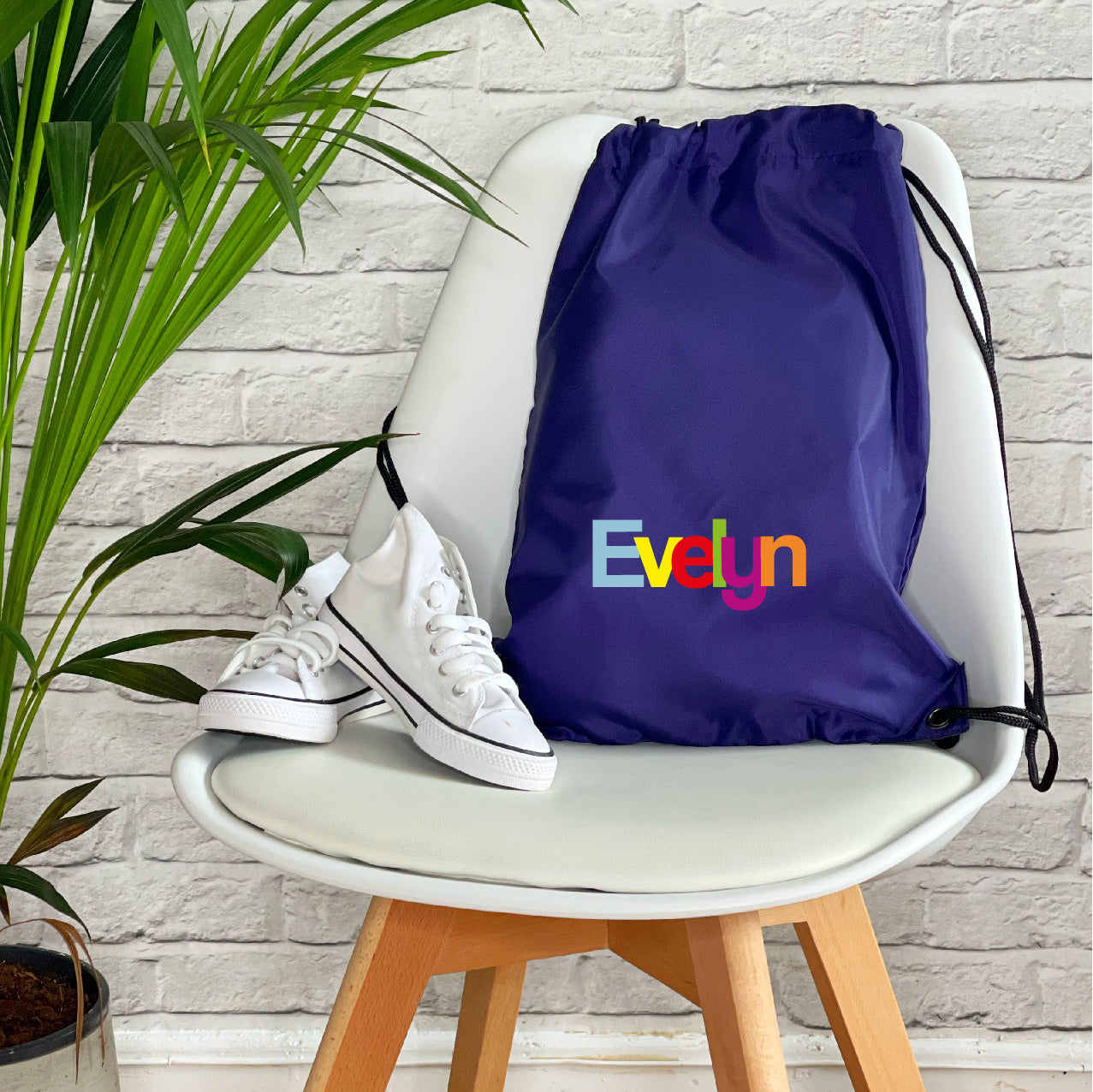 Multicoloured Name Personalised Pe Kit / Gym Bag - Lovetree Design