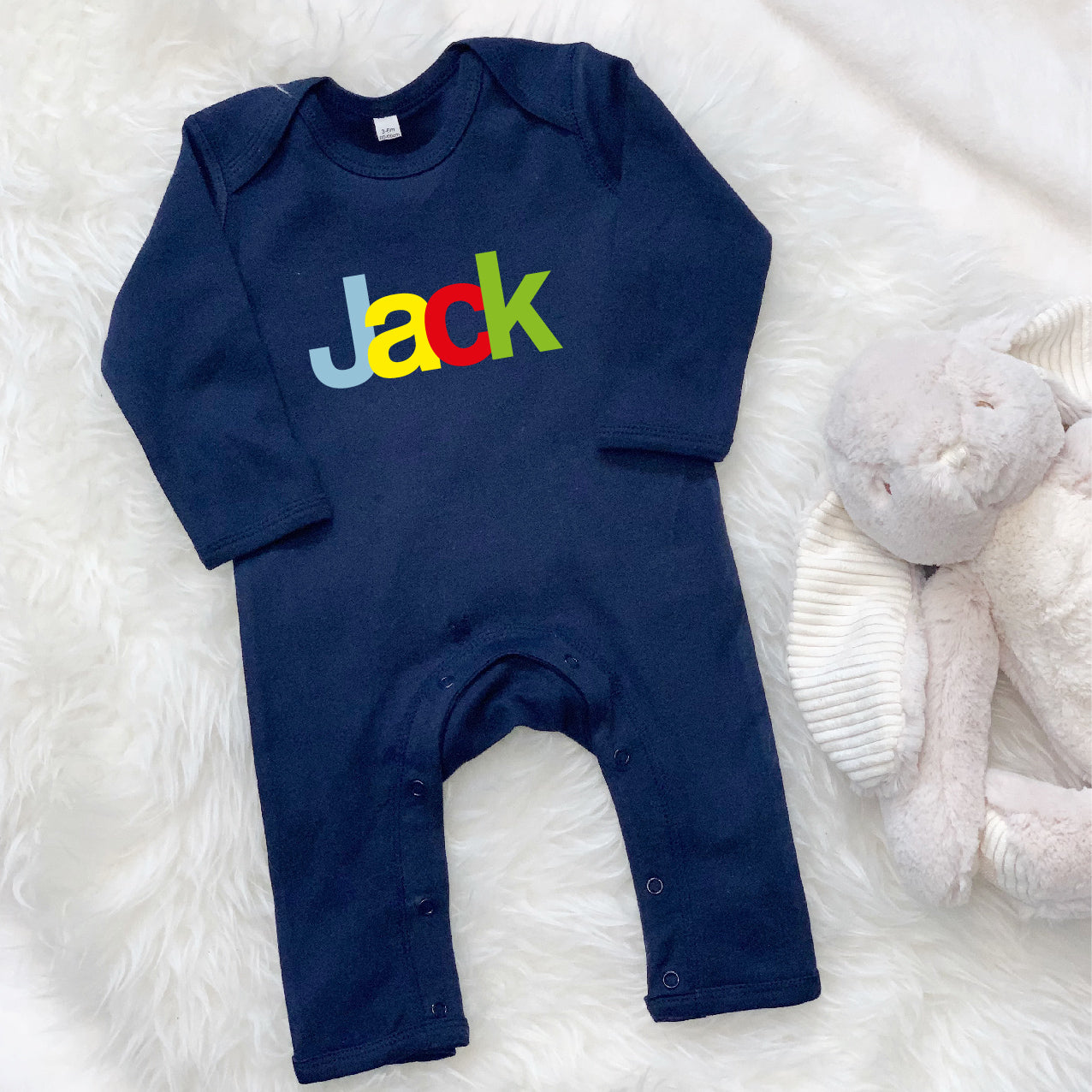 Personalised Multicoloured Rompersuit - Lovetree Design