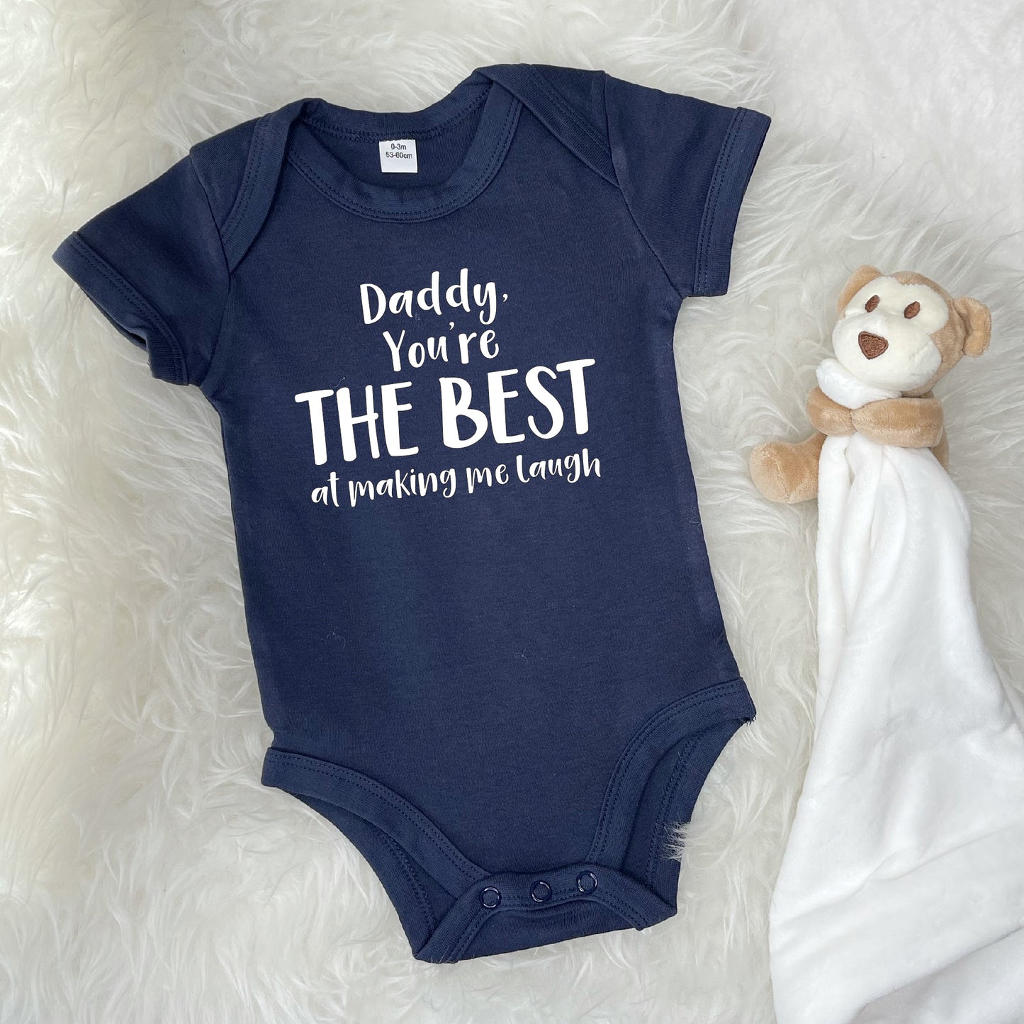 Daddy You're The Best … Personalised Babygrow - Lovetree Design