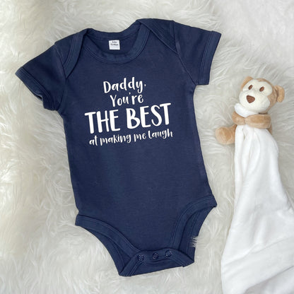 Daddy You're The Best … Personalised Babygrow - Lovetree Design