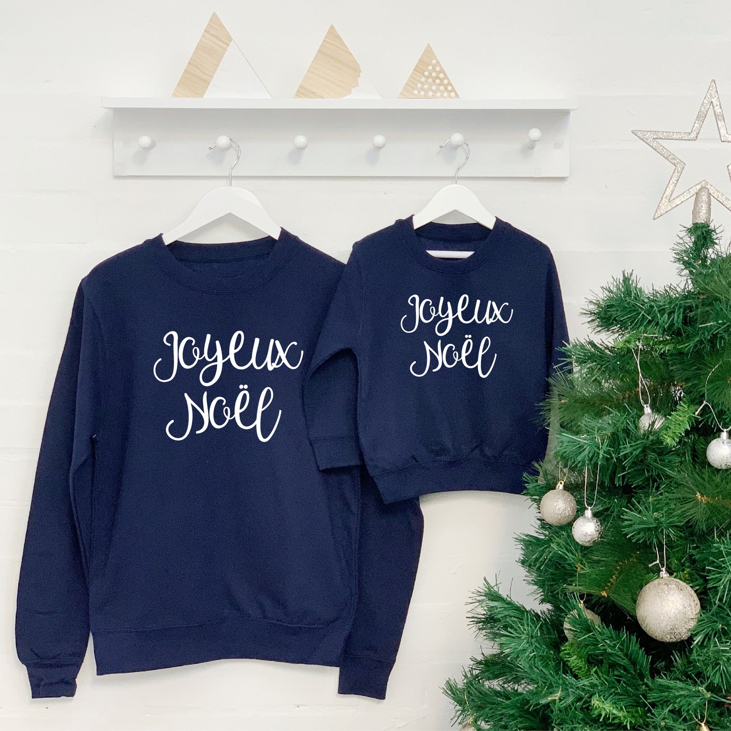 Joyeux Noel Mum And Child Christmas Jumper Set - Lovetree Design