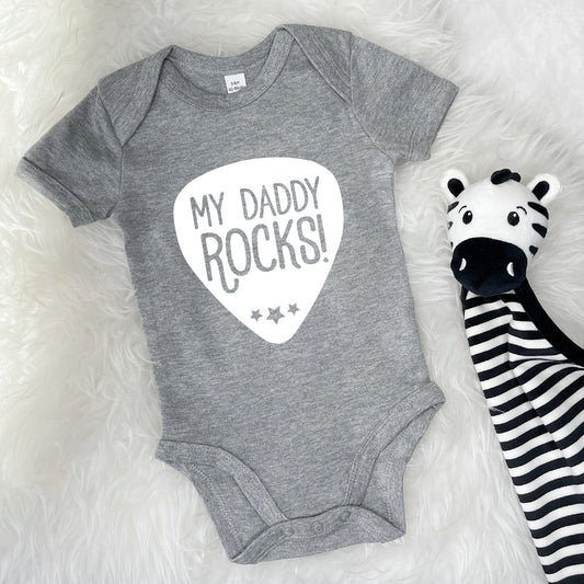 My Daddy Rocks Babygrow - Lovetree Design