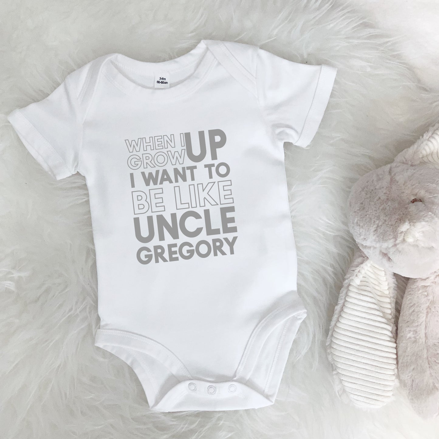 When I Grow Up I Want To Be Like… Personalised Babygrow - Lovetree Design