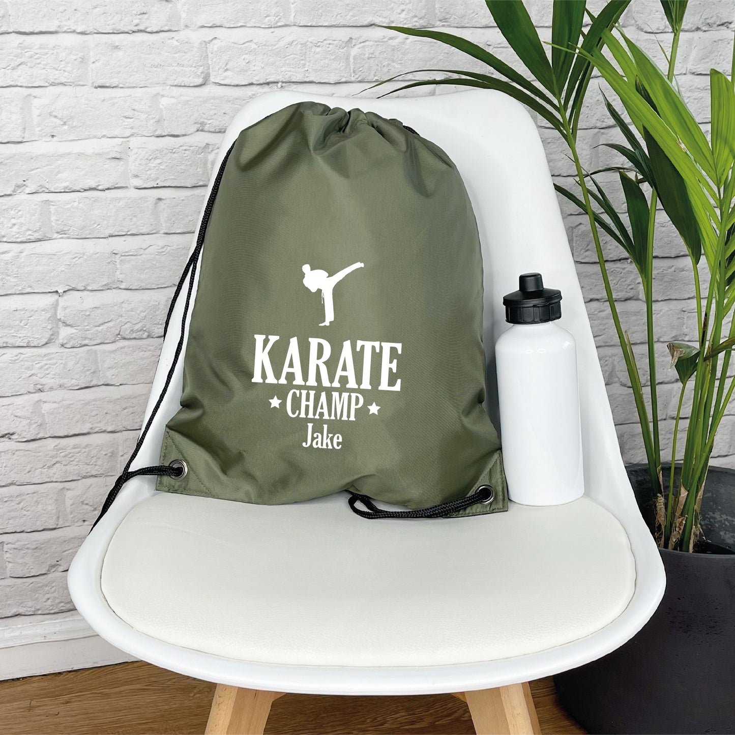 Personalised Kids Drawstring Karate Bag