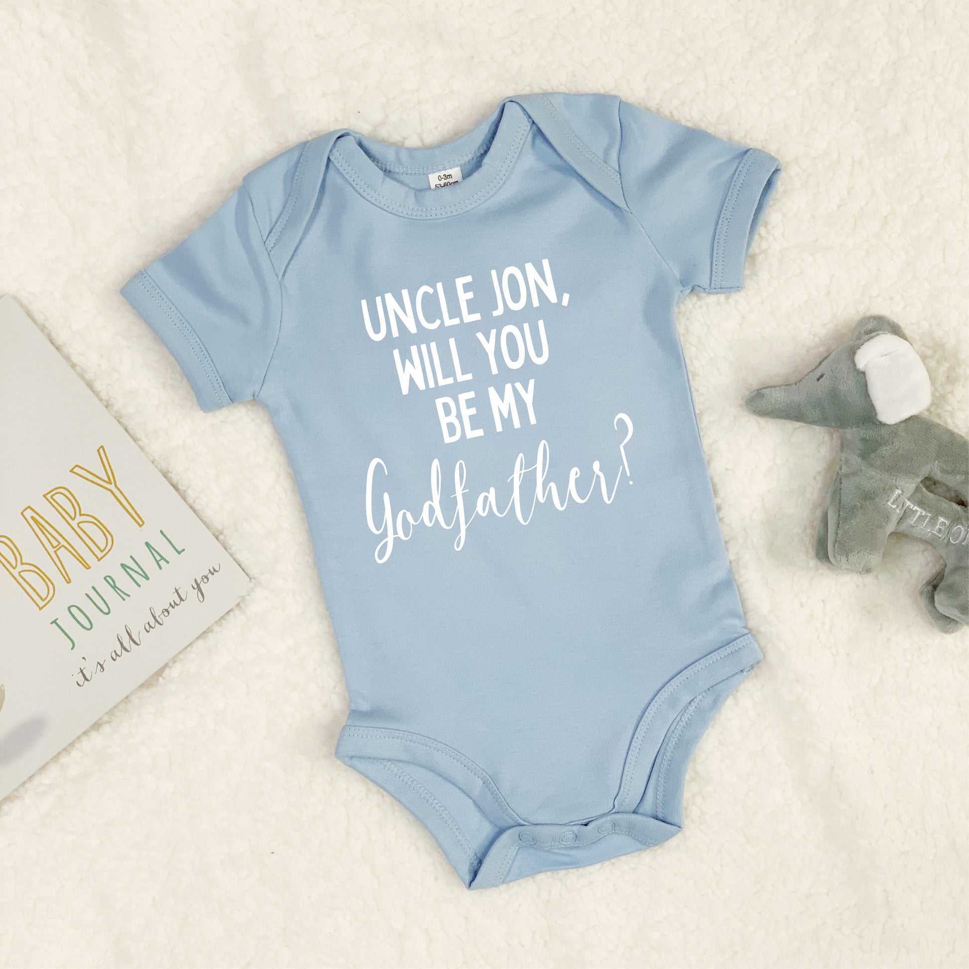 Personalised Godmother Proposal Babygrow - Lovetree Design