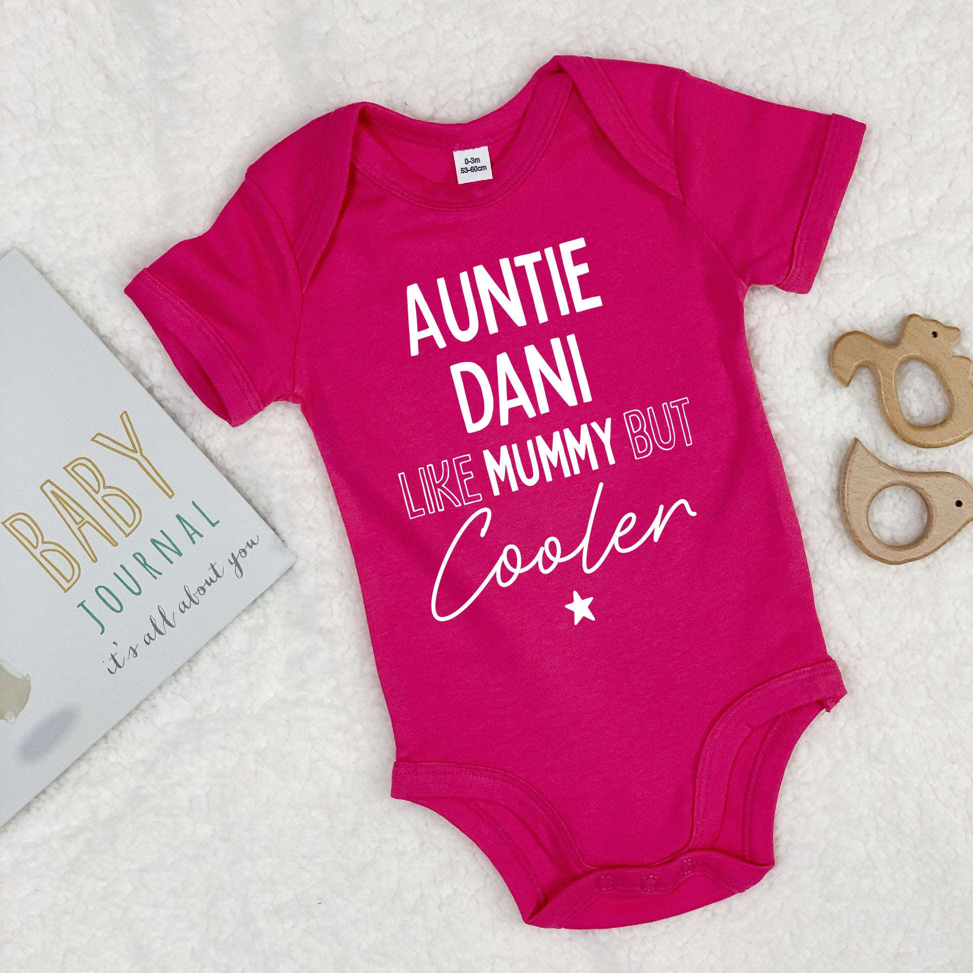 Auntie, Like Mummy But Cooler Babygrow - Lovetree Design