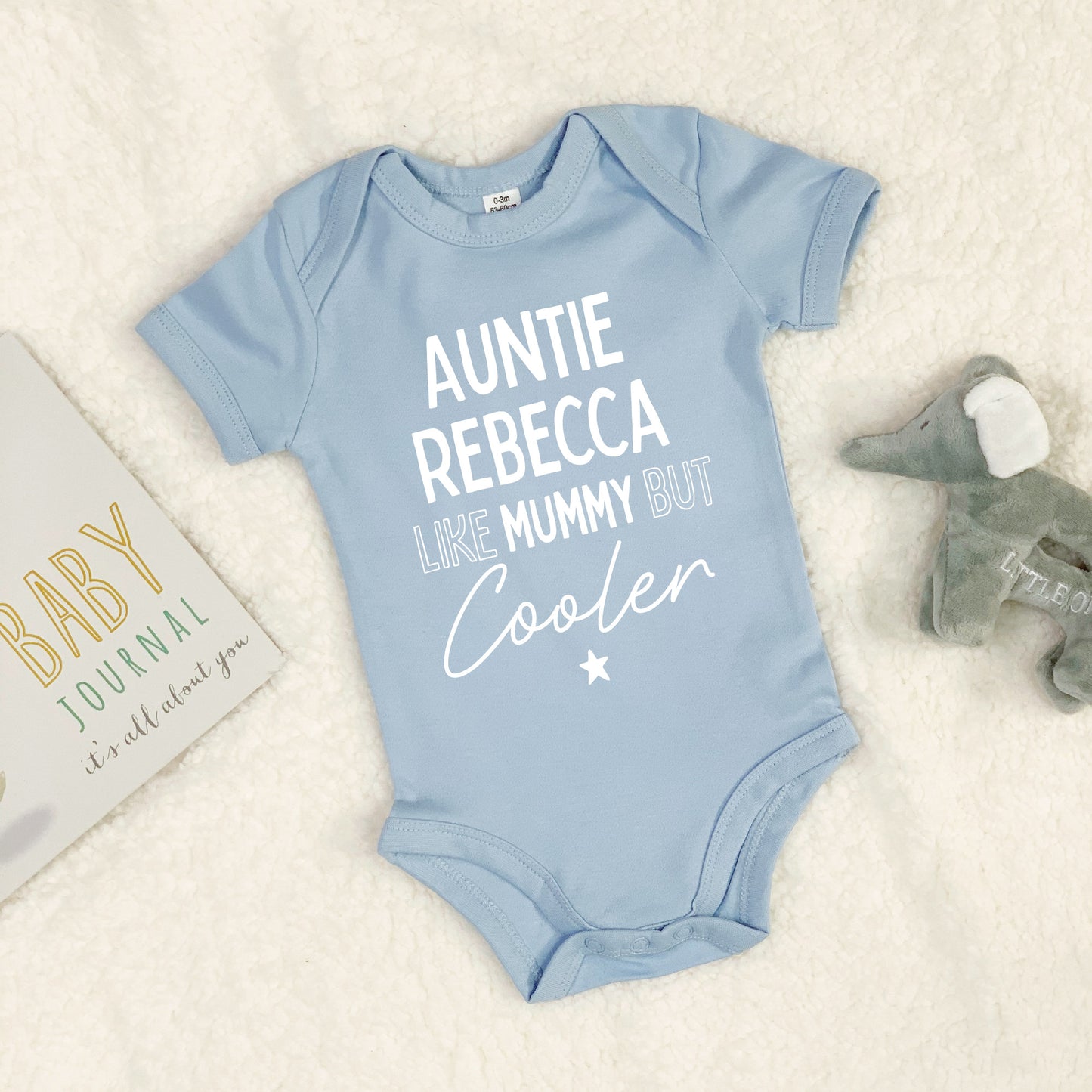 Auntie, Like Mummy But Cooler Babygrow - Lovetree Design