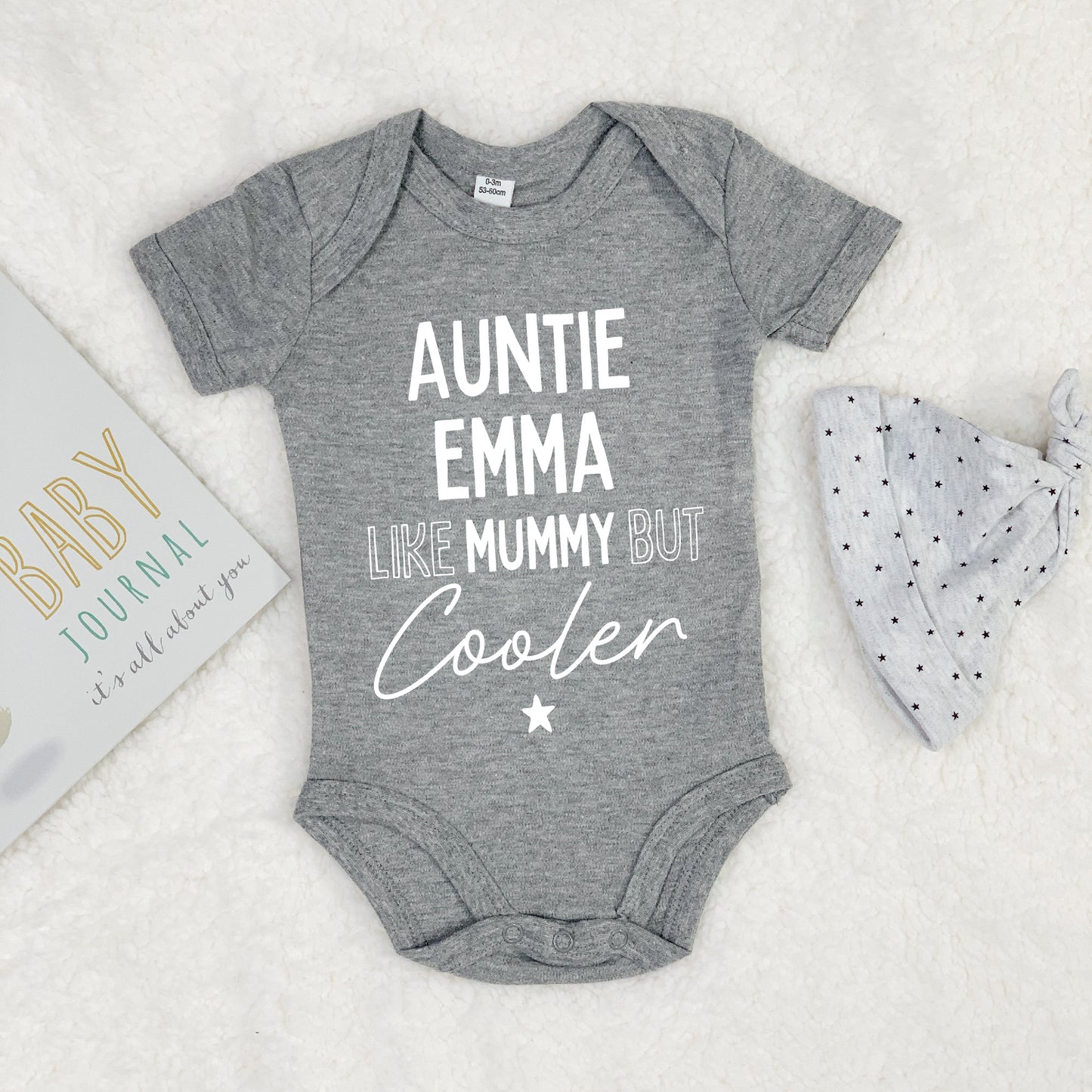 Auntie, Like Mummy But Cooler Babygrow - Lovetree Design