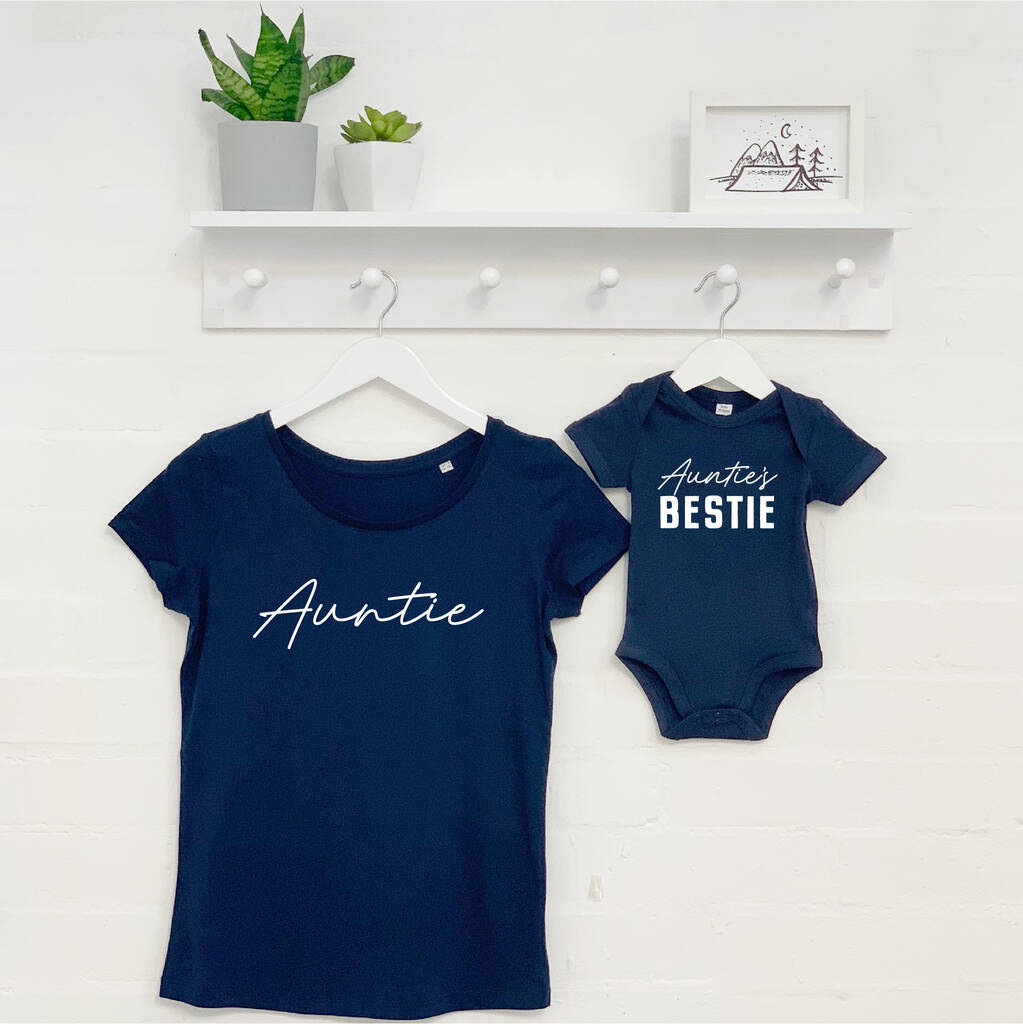 Auntie And Auntie's Bestie Matching T Shirts - Lovetree Design