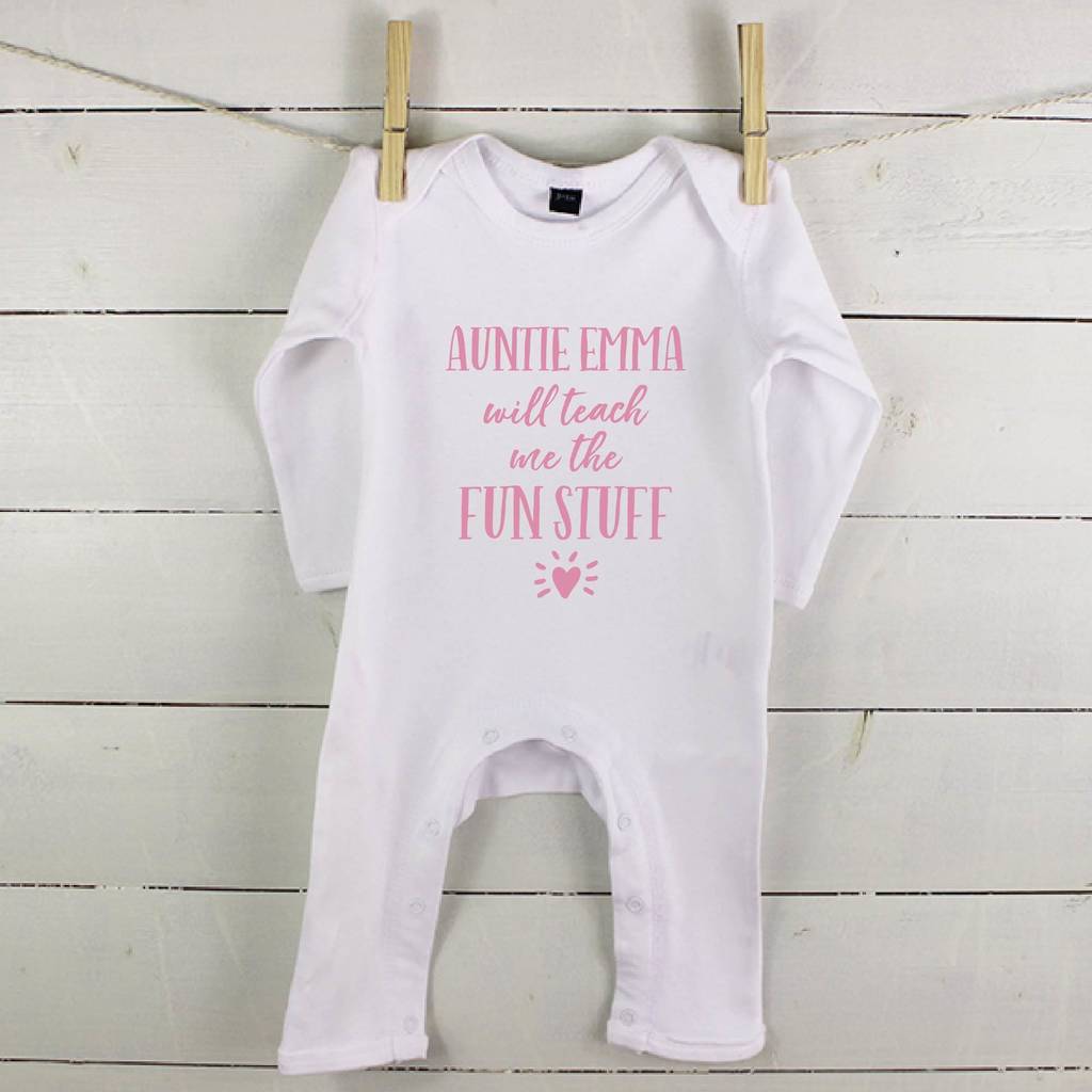 Auntie… Will Teach Me The Fun Stuff Rompersuit - Lovetree Design