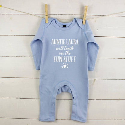 Auntie… Will Teach Me The Fun Stuff Rompersuit - Lovetree Design