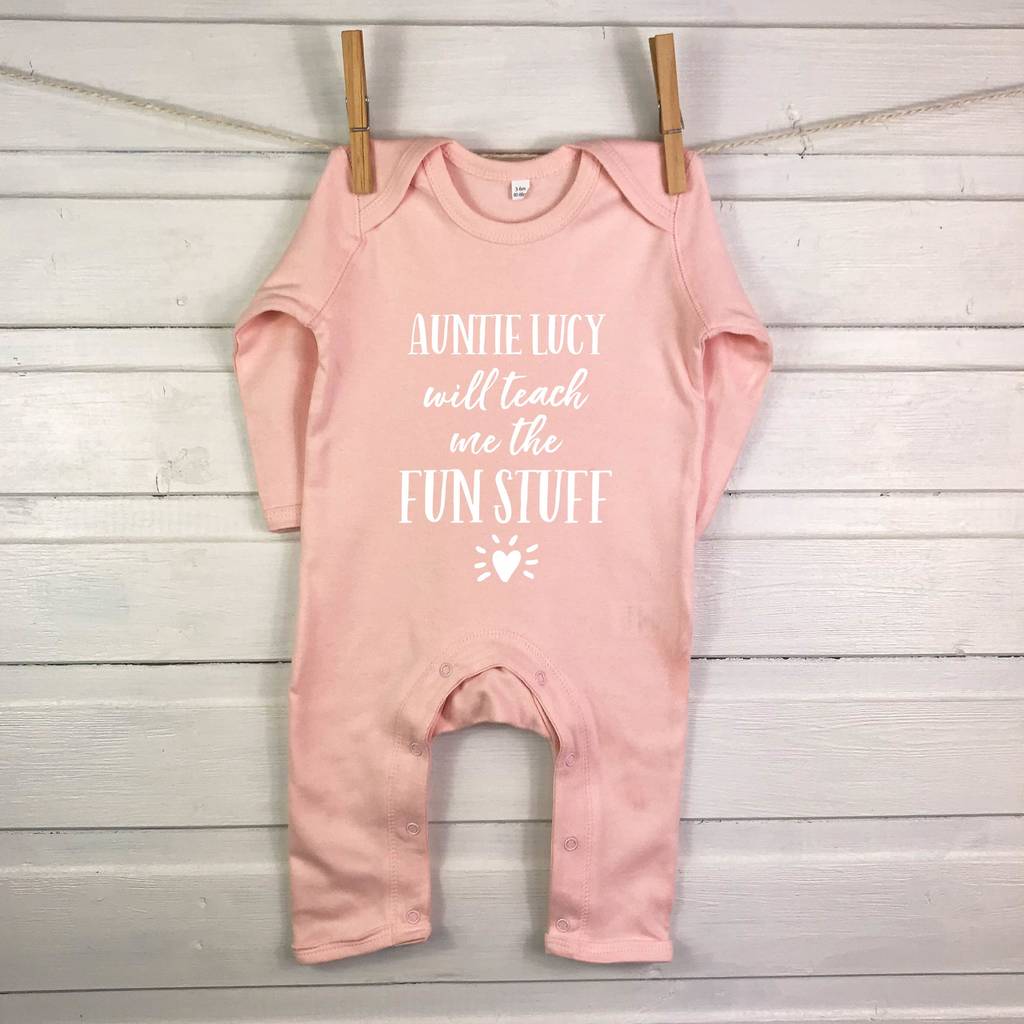 Auntie… Will Teach Me The Fun Stuff Rompersuit - Lovetree Design