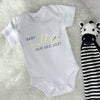 Baby Due.. Personalised Baby Announcement Babygrow - Lovetree Design