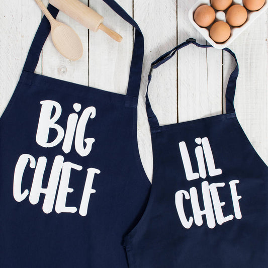 Big Chef / Lil Chef Matching Apron Set - Lovetree Design